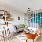 Dormitorio detrás de la partición