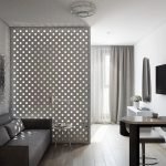 Partición en el interior del apartamento.