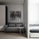 Dormitorio detrás de la partición