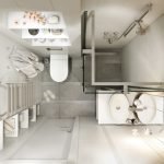 Azulejos de cerámica en el baño