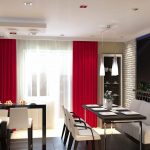 Habitación con cocina y comedor.