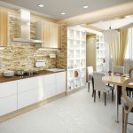 Hermosa cocina interior