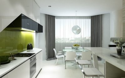Cortinas de diseño para la cocina: 80 opciones modernas
