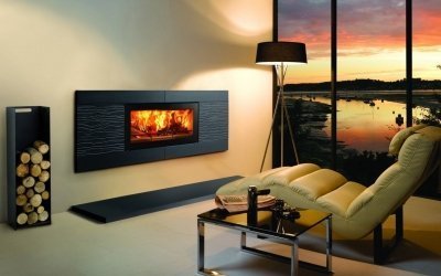 Chimenea eléctrica en el interior de la sala de estar + 70 ideas fotográficas