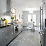Interior blanco y gris