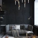 Interior con candelabro original