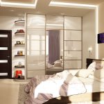 Cuadro modular sobre la cama