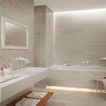 Interior de baño blanco como la nieve