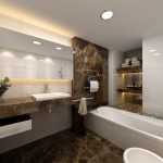 Estantes de baño iluminados