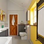 Baño con inodoro