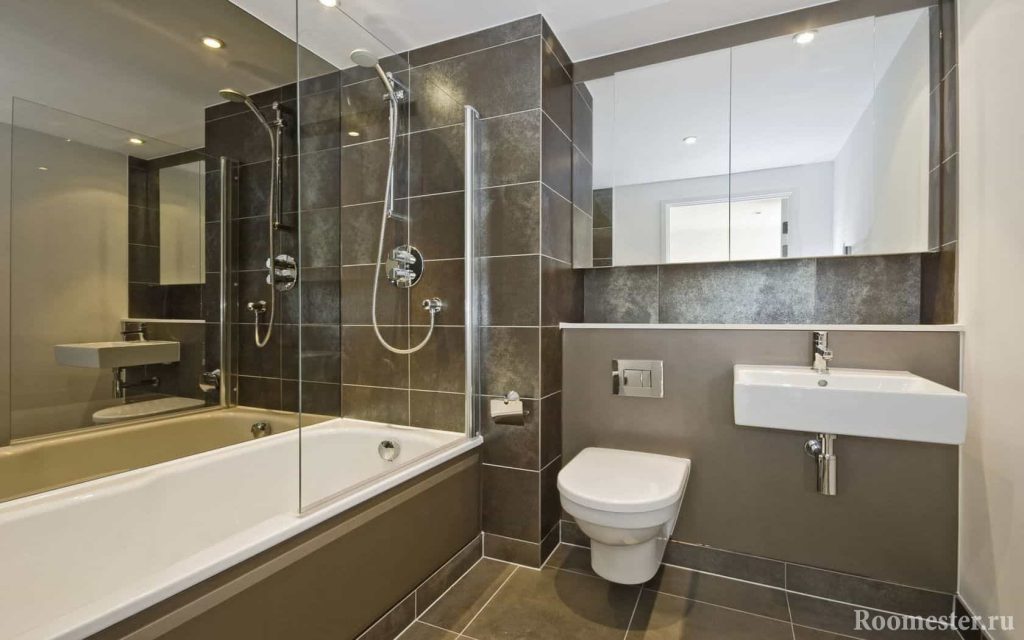 Lavabo e inodoro en el baño.