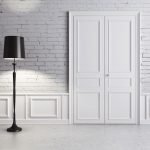 Puertas clásicas de la sala de estar doble