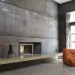 Chimenea en la sala de estar