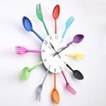 Cuchillo y tenedor en el dial