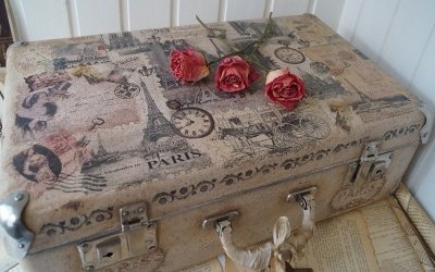 Decoración de una vieja maleta - ideas de interior +75 fotos