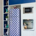 Lámina azul para la decoración del refrigerador.
