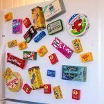 Imanes en la puerta del refrigerador