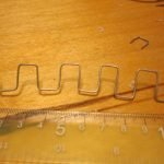 Un ejemplo de la fabricación de soportes de alambre.
