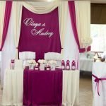 El diseño del salón de bodas en letras.