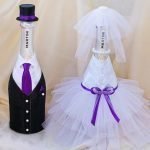 Botellas de recién casados
