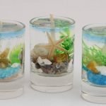 Velas con motivos marinos