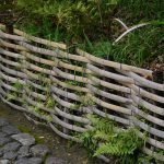 Valla de mimbre de jardín