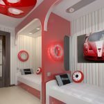 Motivos del automóvil en una guardería