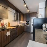 Diseño de cocina para un apartamento pequeño.