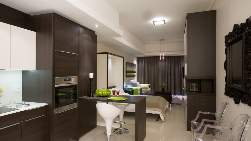 Kusina sa isang apartment ng studio