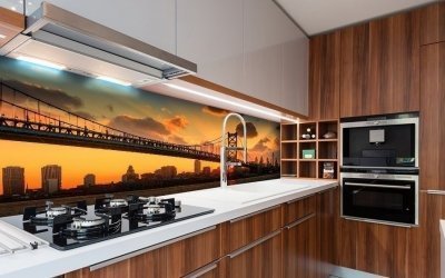 Diseño de delantal para la cocina +95 fotos de ideas de diseño