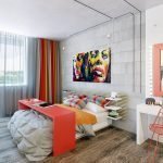 Imagen de contraste sobre la cama