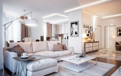 Diseño de apartamentos en colores vivos +75 fotos
