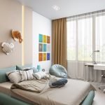 Decoración sencilla de una habitación infantil.