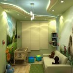 Decoración para una pequeña habitación infantil en el apartamento.