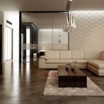 Paredes en relieve en el interior