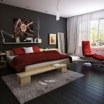 Estantería sobre la cama