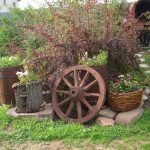 Cantero con rueda y barril