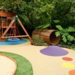 Swing con una diapositiva en el sitio