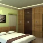 Paredes de olivo en una habitación moderna