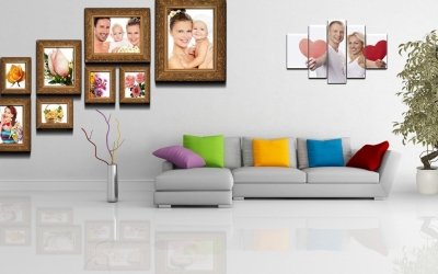 Marcos de fotos en el interior: 50 ideas fotográficas