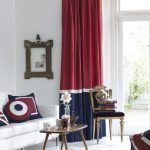 Elegantes cortinas rojas