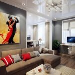 Pintar con bailarines en el interior.