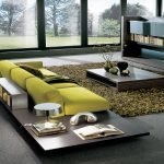 Sofá y mesa de estilo japonés