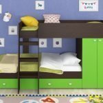 Wenge combinado con verde