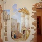 Pintura mural en el pasillo
