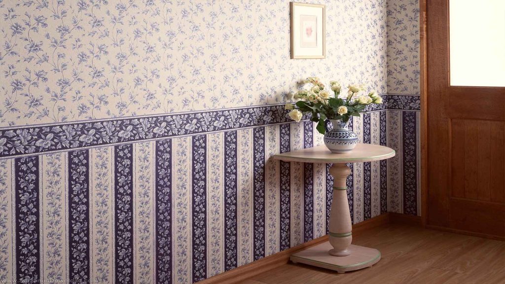 Wallpaper sa disenyo ng pasilyo