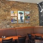 Decoración de pared con chips prensados