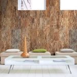 Aislamiento de pared con corcho en casa particular.