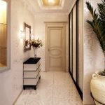 Palmera en una jarra en el piso