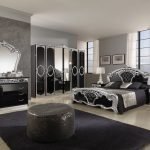 Diseño lujoso de muebles oscuros
